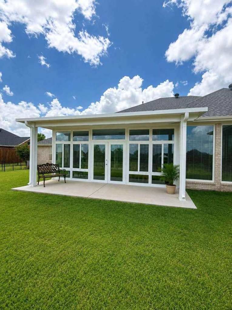 Parker sunroom front elevation